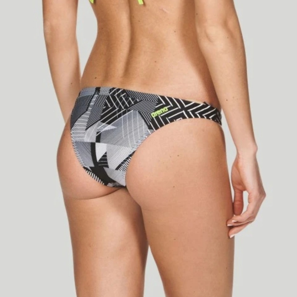 Black & White Bikini Bottom size L ( fits M )